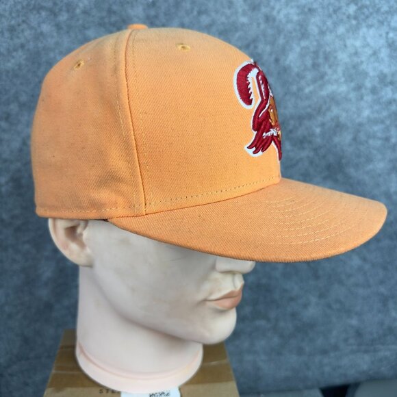 Vintage New Era NFL 59FIFTY Tampa Bay Buccaneers Snapback Cap Size 7 1/8 Orange - Picture 3 of 13
